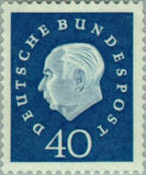 Germany 1959 Prof. Dr. Theodor Heuss (1884-1963), 1st German President-Stamps-Germany-Mint-StampPhenom