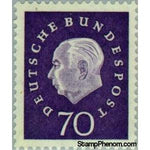 Germany 1959 Prof. Dr. Theodor Heuss (1884-1963), 1st German President-Stamps-Germany-Mint-StampPhenom