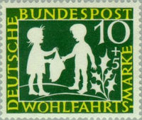 Germany 1959 Scene from the fairy tale "The Star Money"-Stamps-Germany-Mint-StampPhenom