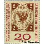 Germany 1959 Stampexhibition INTERPOSTA-Stamps-Germany-Mint-StampPhenom