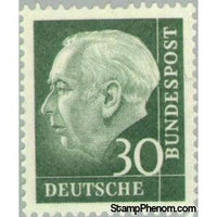 Germany 1960 Prof. Dr. Theodor Heuss (1884-1963), 1st German President-Stamps-Germany-Mint-StampPhenom