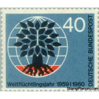 Germany 1960 World Refugee Year-Stamps-Germany-Mint-StampPhenom