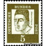 Germany 1961 Albertus Magnus, (around 1193-1280), bishop and scholar-Stamps-Germany-Mint-StampPhenom