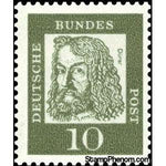 Germany 1961 Albrecht Dürer (1471-1528), painter and graphic artist-Stamps-Germany-Mint-StampPhenom