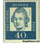 Germany 1961 Gotthold Ephraim Lessing (1729-1781), poet and philosopher-Stamps-Germany-Mint-StampPhenom