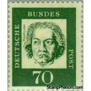 Germany 1961 Ludwig van Beethoven (1770-1827), composer-Stamps-Germany-Mint-StampPhenom