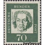 Germany 1962 Ludwig van Beethoven (1770-1827), composer-Stamps-Germany-Mint-StampPhenom