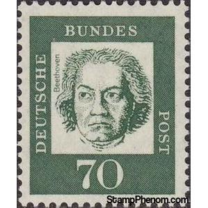 Germany 1962 Ludwig van Beethoven (1770-1827), composer-Stamps-Germany-Mint-StampPhenom