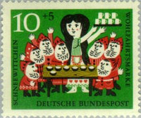 Germany 1962 Scene from the fairy tale "Snow white and the seven dwarfs"-Stamps-Germany-Mint-StampPhenom