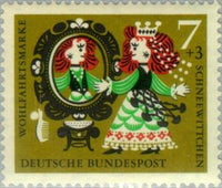 Germany 1962 Scene from the fairy tale "Snow white and the seven dwarfs"-Stamps-Germany-Mint-StampPhenom