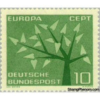 Germany 1962 Stylized tree with 19 leaves-Stamps-Germany-Mint-StampPhenom