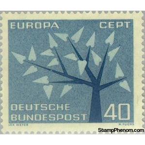 Germany 1962 Stylized tree with 19 leaves-Stamps-Germany-Mint-StampPhenom