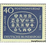 Germany 1963 19th. Postal Conference Paris-Stamps-Germany-Mint-StampPhenom