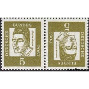 Germany 1963 Albertus Magnus, (around 1193-1280), bishop and scholar-Stamps-Germany-Mint-StampPhenom