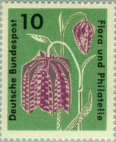 Germany 1963 Stampexhibition Flora and philately-Stamps-Germany-Mint-StampPhenom