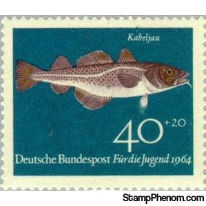 Germany 1964 Atlantic Cod (Gadus morhua)-Stamps-Germany-Mint-StampPhenom