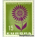 Germany 1964 C.E.P.T.- Flower, 15pf-Stamps-Germany-Mint-StampPhenom