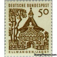 Germany 1964 Castlegate, Ellwangen (Jagst)-Stamps-Germany-Mint-StampPhenom