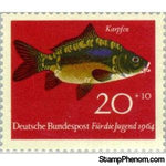 Germany 1964 Common Carp (Cyprinus carpio)-Stamps-Germany-Mint-StampPhenom