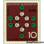 Germany 1964 Diagram of Benzene Formula-Stamps-Germany-Mint-StampPhenom