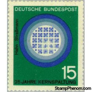 Germany 1964 Diagram of Nuclear Reaction-Stamps-Germany-Mint-StampPhenom