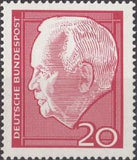 Germany 1964 Dr. h.c. Heinrich Lübke (1894-1972), 2nd Federal President-Stamps-Germany-Mint-StampPhenom