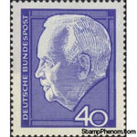 Germany 1964 Dr. h.c. Heinrich Lübke (1894-1972), 2nd Federal President-Stamps-Germany-Mint-StampPhenom