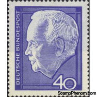 Germany 1964 Dr. h.c. Heinrich Lübke (1894-1972), 2nd Federal President-Stamps-Germany-Mint-StampPhenom