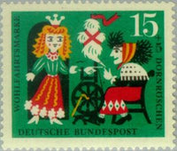 Germany 1964 Fairy tales Grimm-Stamps-Germany-Mint-StampPhenom