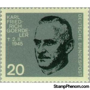 Germany 1964 Goerdeler, Karl Friedrich-Stamps-Germany-Mint-StampPhenom