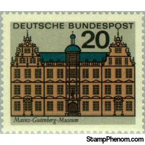 Germany 1964 Gutenberg Museum, Mainz-Stamps-Germany-Mint-StampPhenom