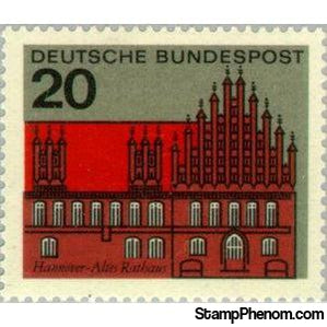 Germany 1964 Old Town Hall, Hanover-Stamps-Germany-Mint-StampPhenom