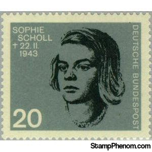 Germany 1964 Scholl, Sophie-Stamps-Germany-Mint-StampPhenom