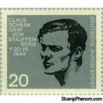 Germany 1964 Stauffenberg, Claus Graf Schenk von-Stamps-Germany-Mint-StampPhenom