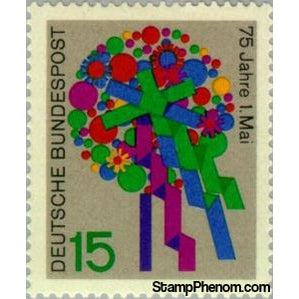 Germany 1965 75th Anniversary of Labour Day (1st of May)-Stamps-Germany-Mint-StampPhenom