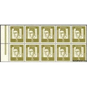 Germany 1965 Booklet Pane-Albertus Magnus, (around 1193-1280)-Stamps-Germany-Mint-StampPhenom