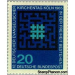 Germany 1965 Evangelical Church Day and Synod-Stamps-Germany-Mint-StampPhenom