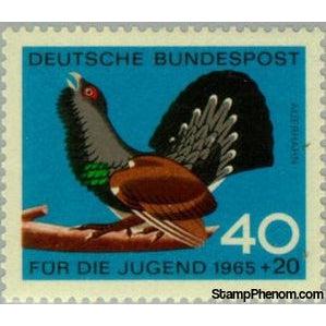 Germany 1965 Western Capercaillie (Tetrao urogallus)-Stamps-Germany-Mint-StampPhenom