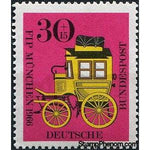 Germany 1966 Bavarian mail coach-Stamps-Germany-StampPhenom