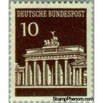 Germany 1966 Brandenburg Gate, Berlin-Stamps-Germany-StampPhenom