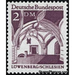 Germany 1966 Citizens hall of the Town Hall Löwenberg (Silesia)-Stamps-Germany-StampPhenom