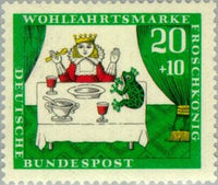 Germany 1966 The Princess and the frog-Stamps-Germany-StampPhenom