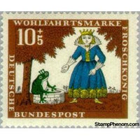 Germany 1966 The Princess and the frog-Stamps-Germany-StampPhenom