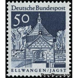 Germany 1967 Castle Gate, Ellwangen/Jagst-Stamps-Germany-StampPhenom