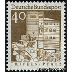 Germany 1967 Stronghold Trifels in the palatinate-Stamps-Germany-StampPhenom