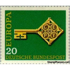 Germany 1968 C.E.P.T.- Key-Stamps-Germany-StampPhenom