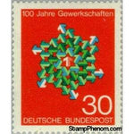 Germany 1968 Centenary of German Trade Unions-Stamps-Germany-StampPhenom