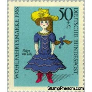 Germany 1968 Doll of 1885-Stamps-Germany-StampPhenom