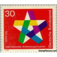 Germany 1969 50 years of International Labour Organization-Stamps-Germany-StampPhenom