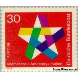 Germany 1969 50 years of International Labour Organization-Stamps-Germany-StampPhenom